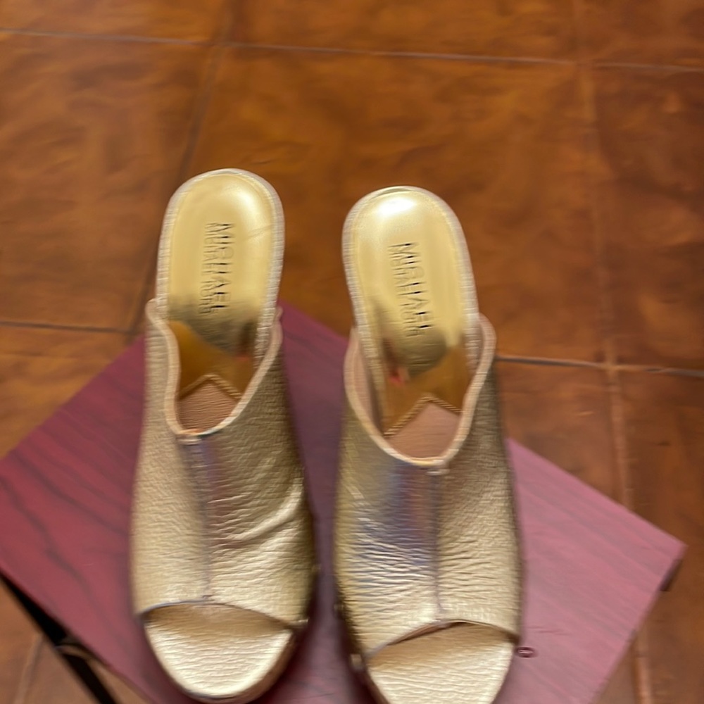 Michael Kors Gold Platform Women's Shoes